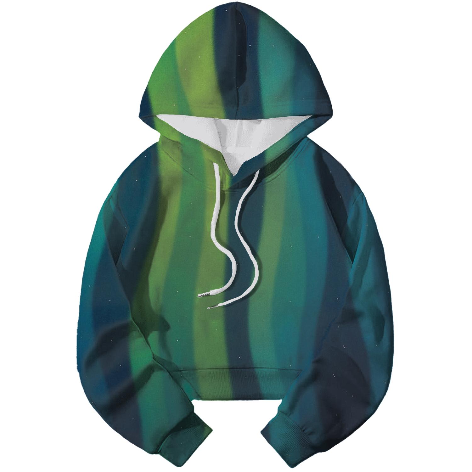 Aurora Ribbon Cascade heavyweight hoodies
