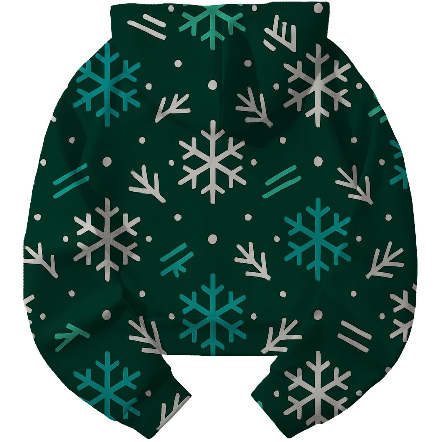 Cosmic Snowflake Pattern zip-up hoodies