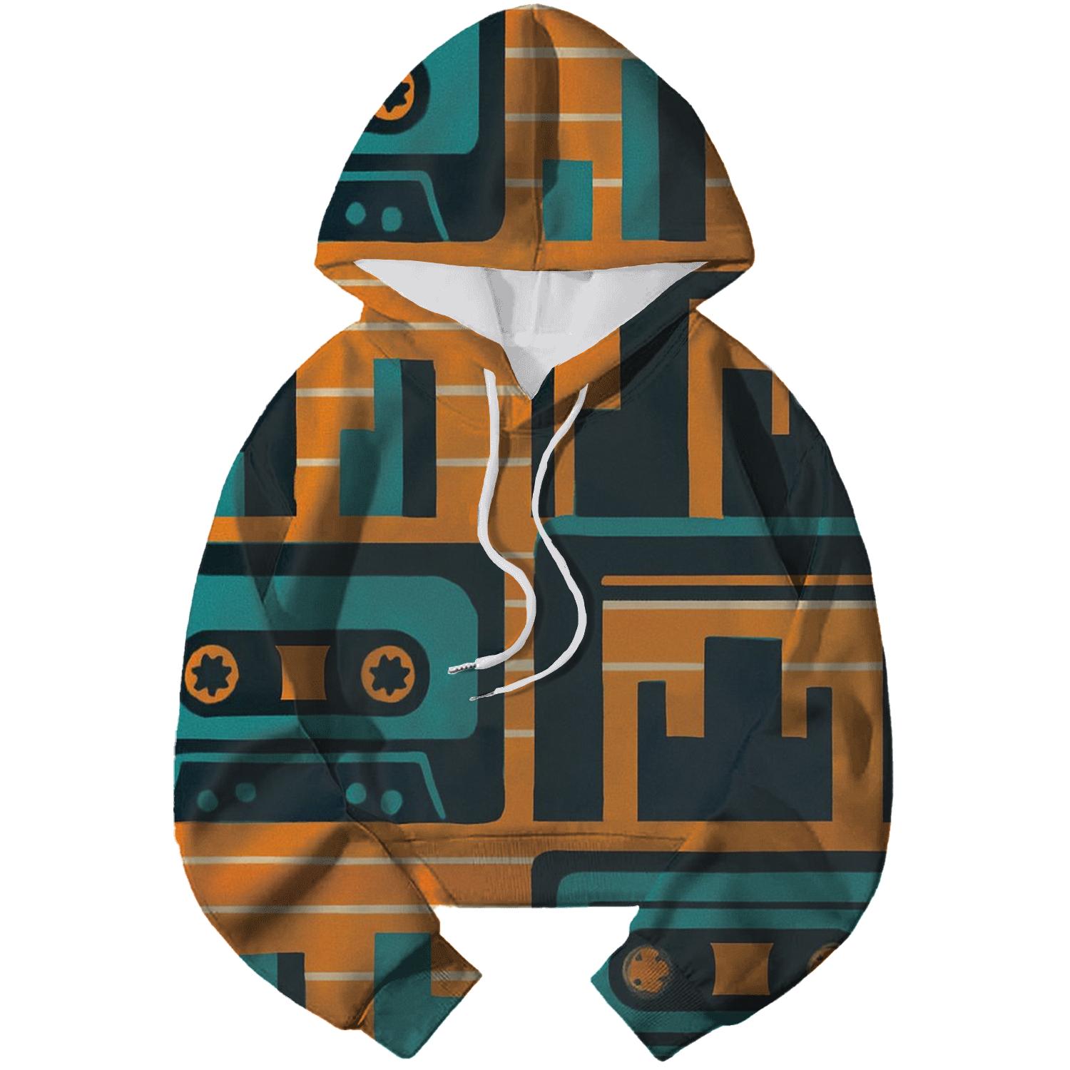 Cassette City Stripes designer hoodies