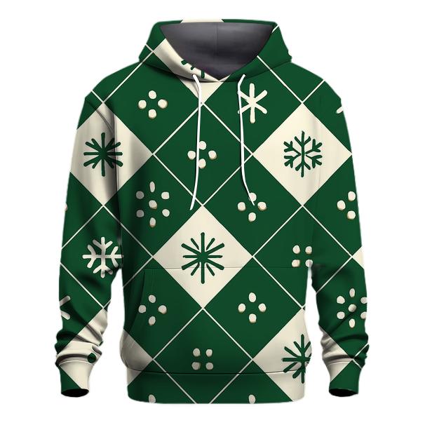 Snowflake Grid Harmony lightweight hoodies