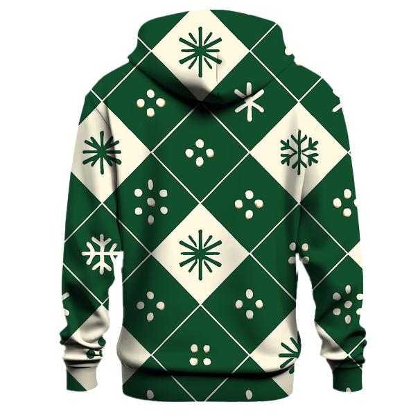 Snowflake Grid Harmony lightweight hoodies