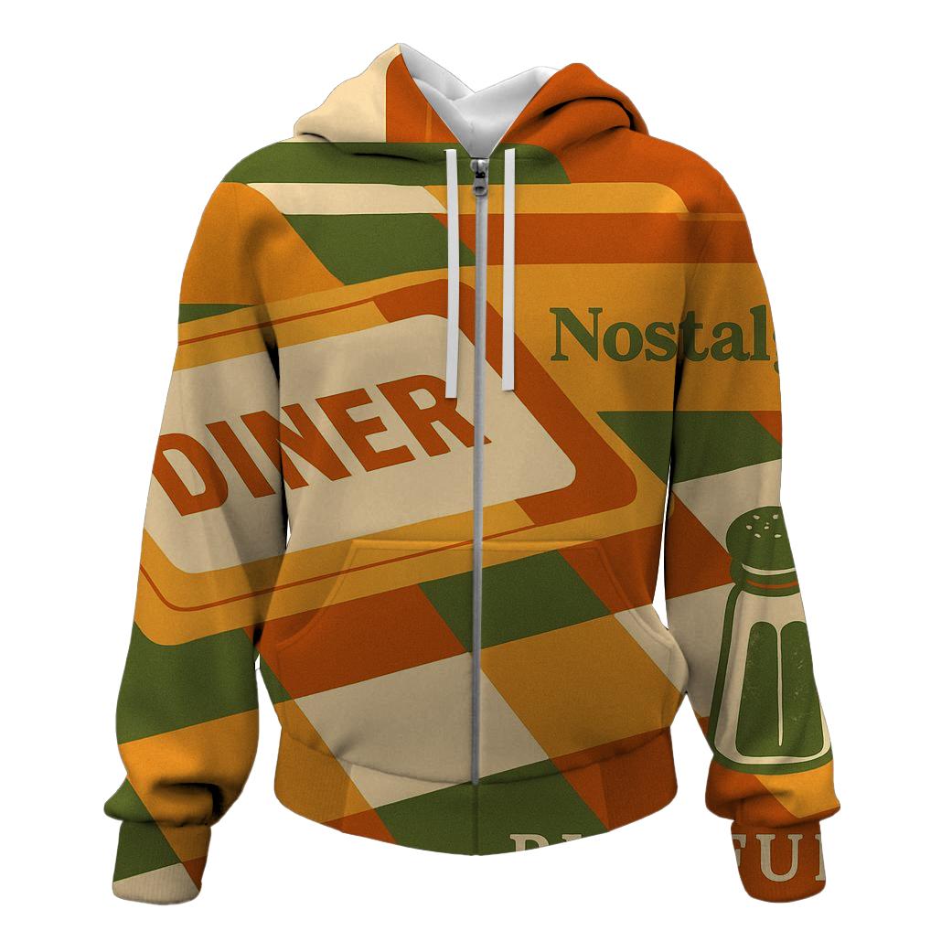 Harvest Diner Checkers lightweight hoodies