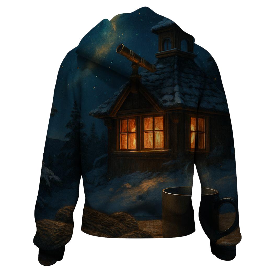 Yule Night Observatory pullover hoodies
