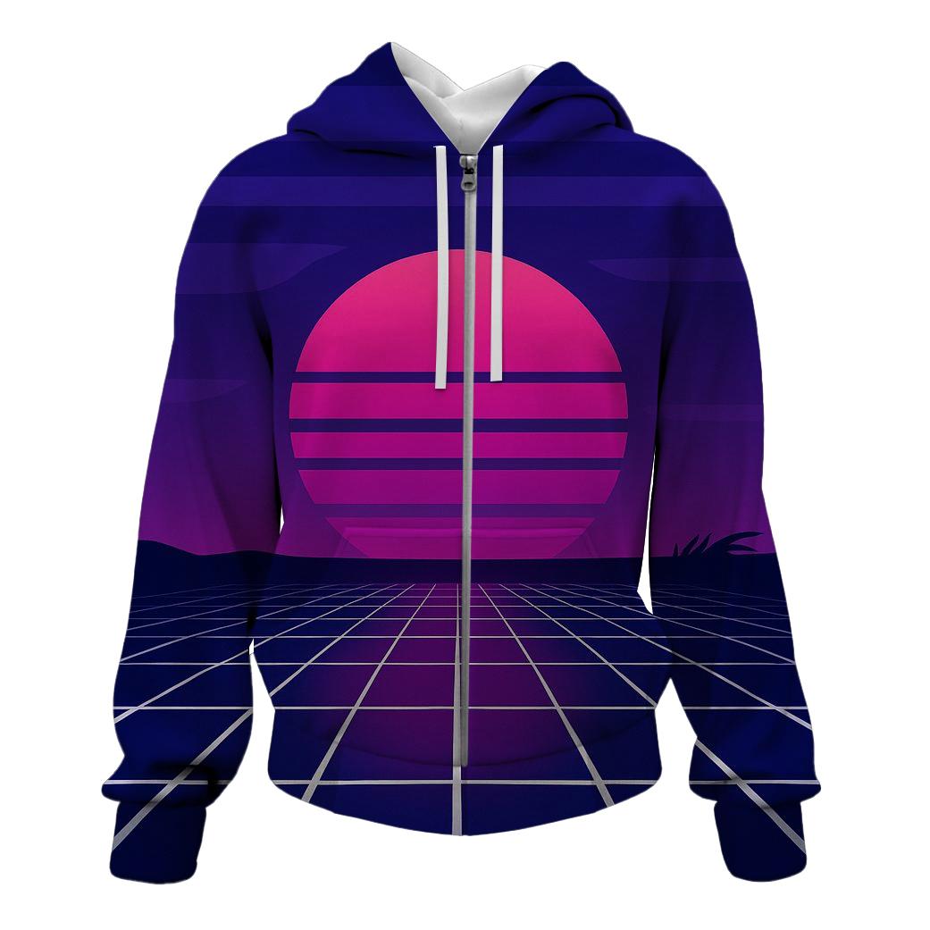 Chrome Grid Mirage heavyweight hoodies