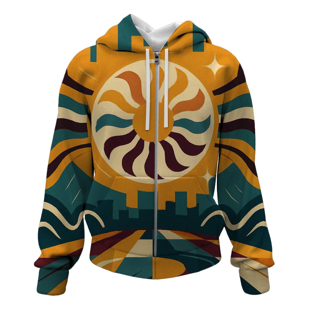 Solar Disco Waves hoodie trends