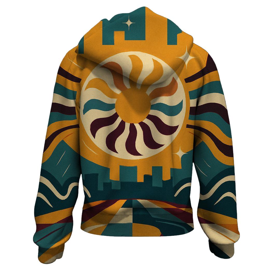 Solar Disco Waves hoodie trends