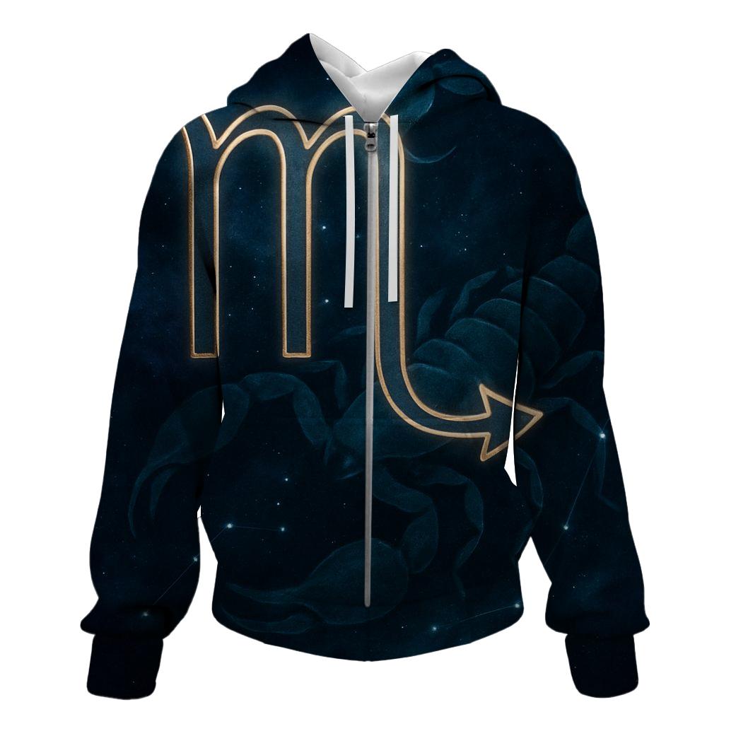 Scorpio Nebula Constellation Sigil heavyweight hoodies