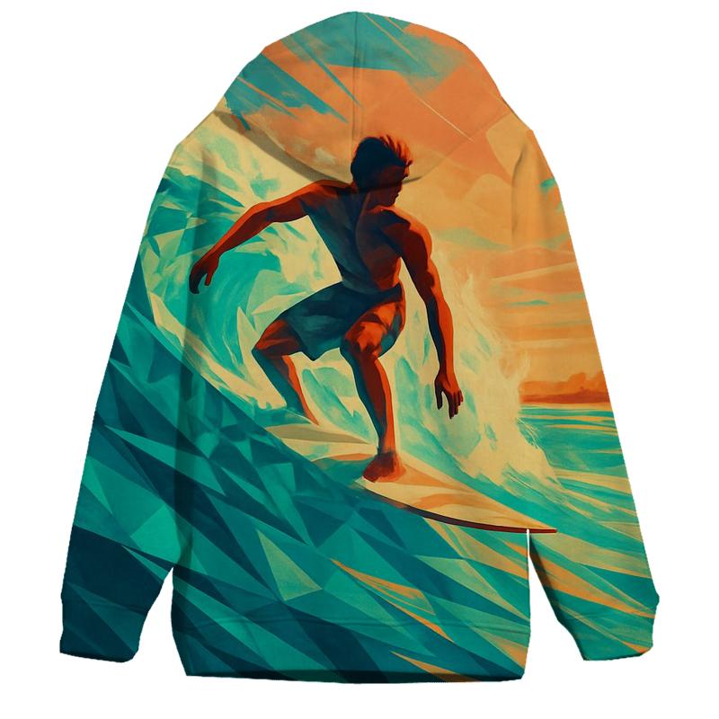 Wave Rider Surf Geometry hoodie trends