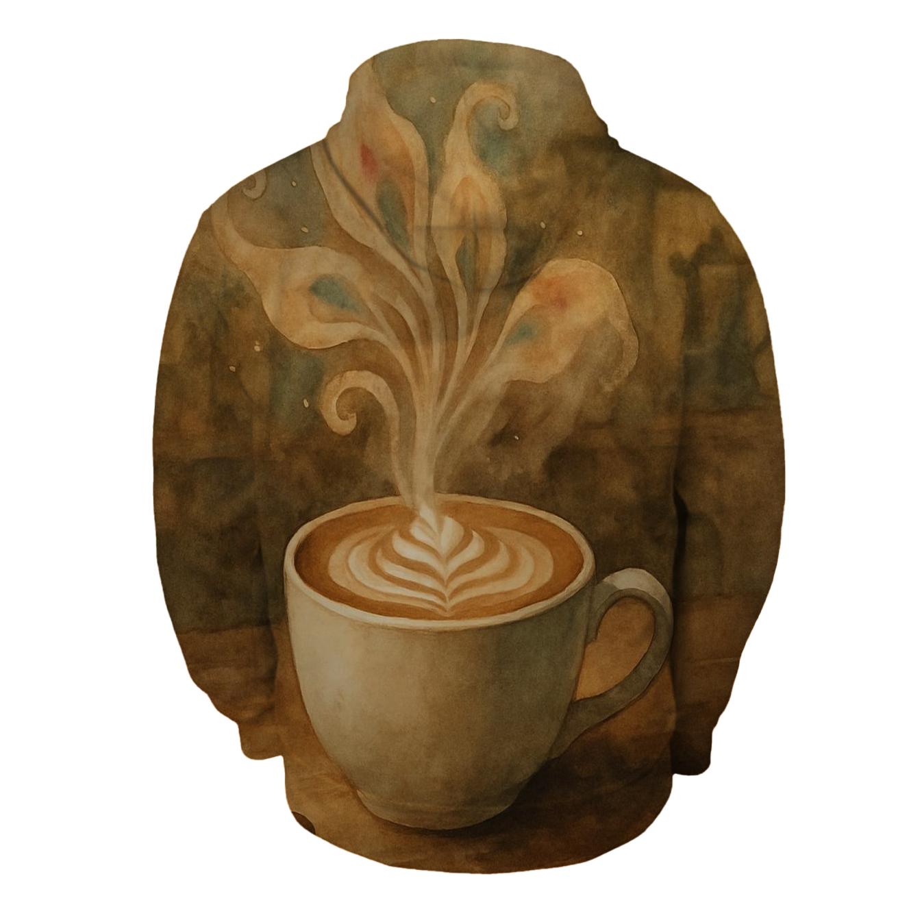 Latte Nebula Bloom lightweight hoodies