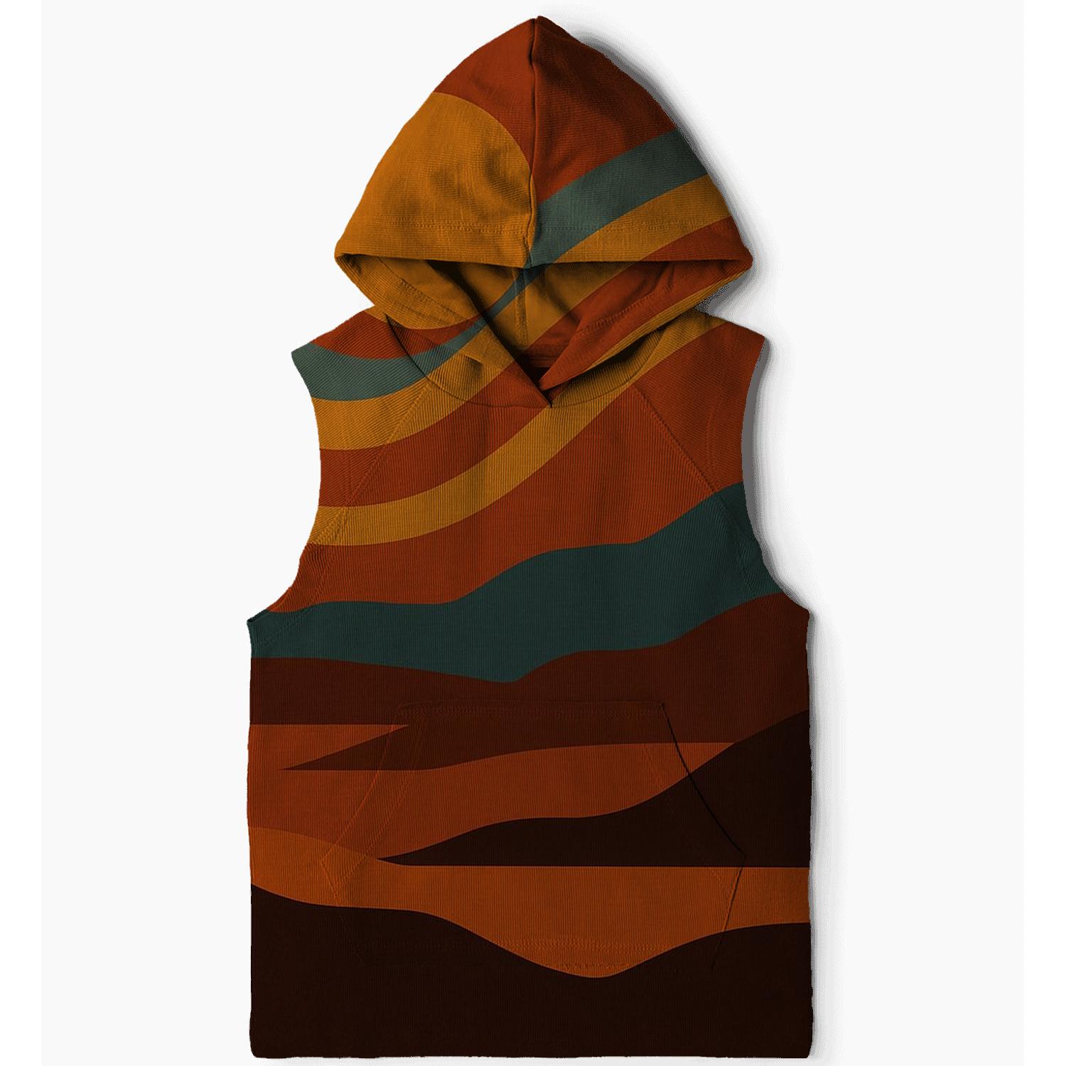 Sunset Groove Mosaic printed hoodies