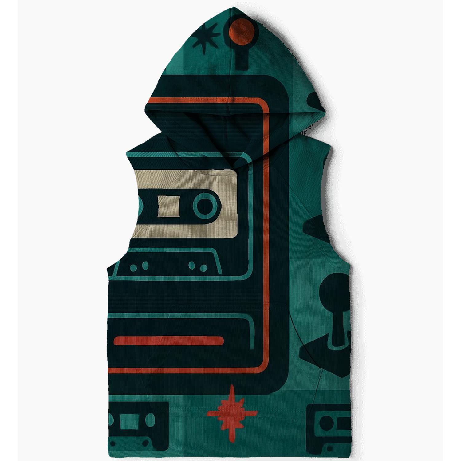 Cassette Night Arcade printed hoodies