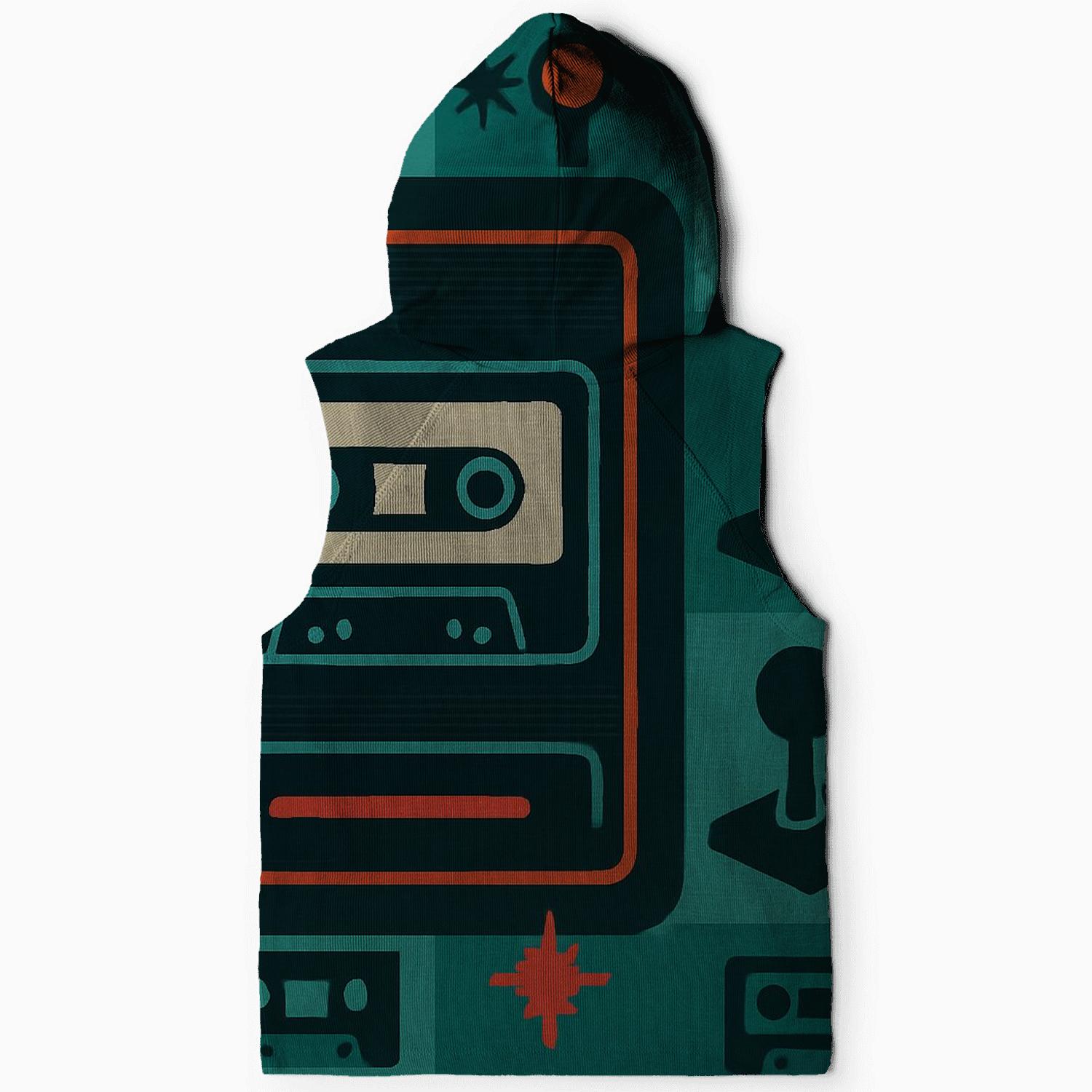 Cassette Night Arcade printed hoodies