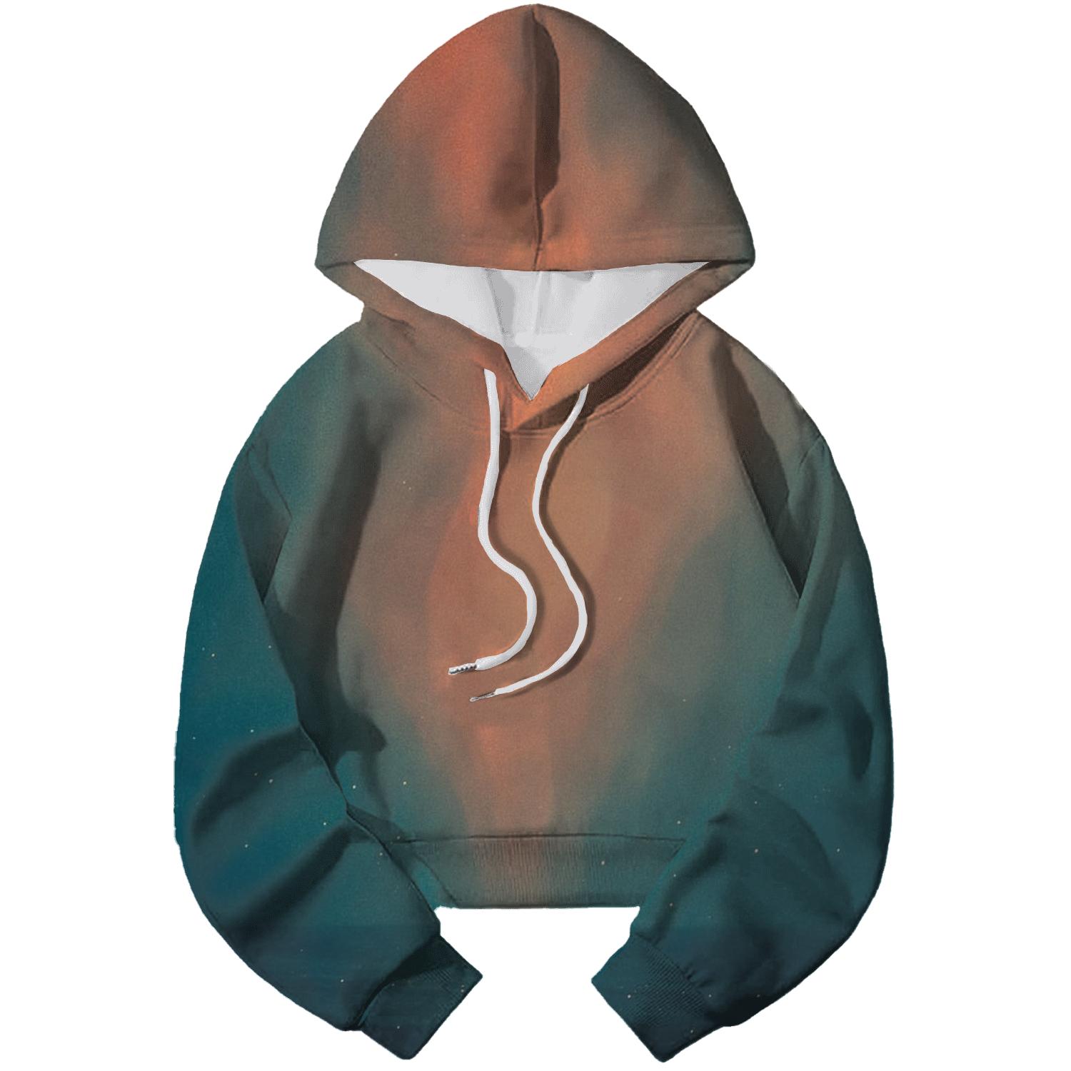 Midnight Coral Veil premium hoodies