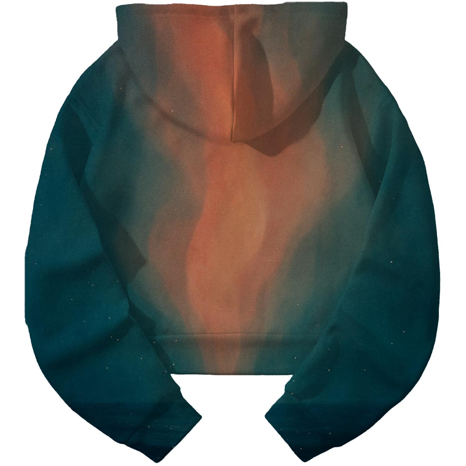 Midnight Coral Veil premium hoodies