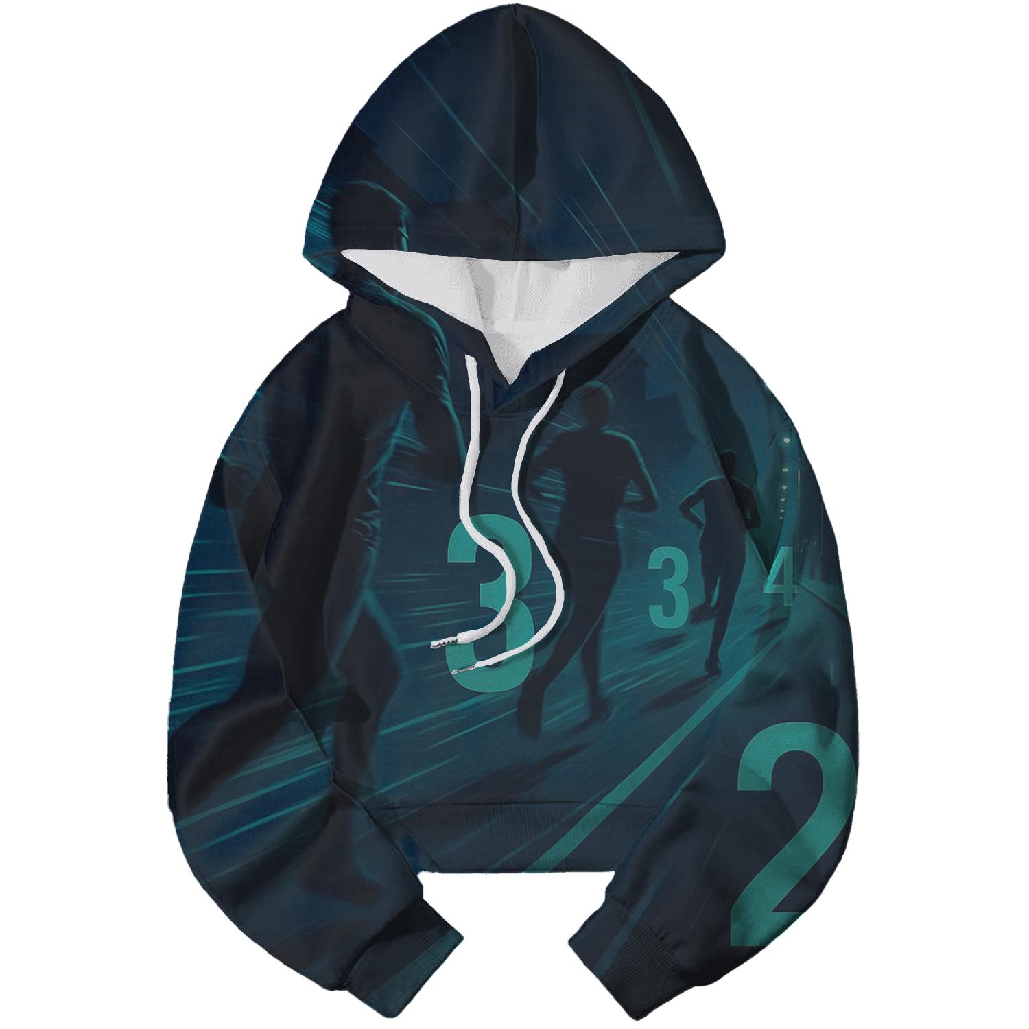 Midnight Marathon Silhouette hoodie styles