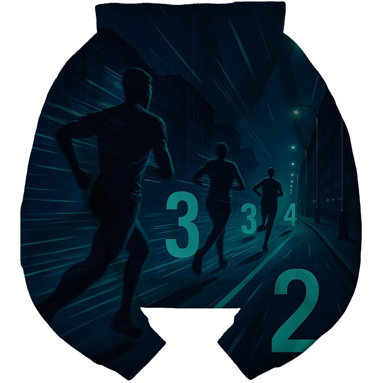 Midnight Marathon Silhouette hoodie styles