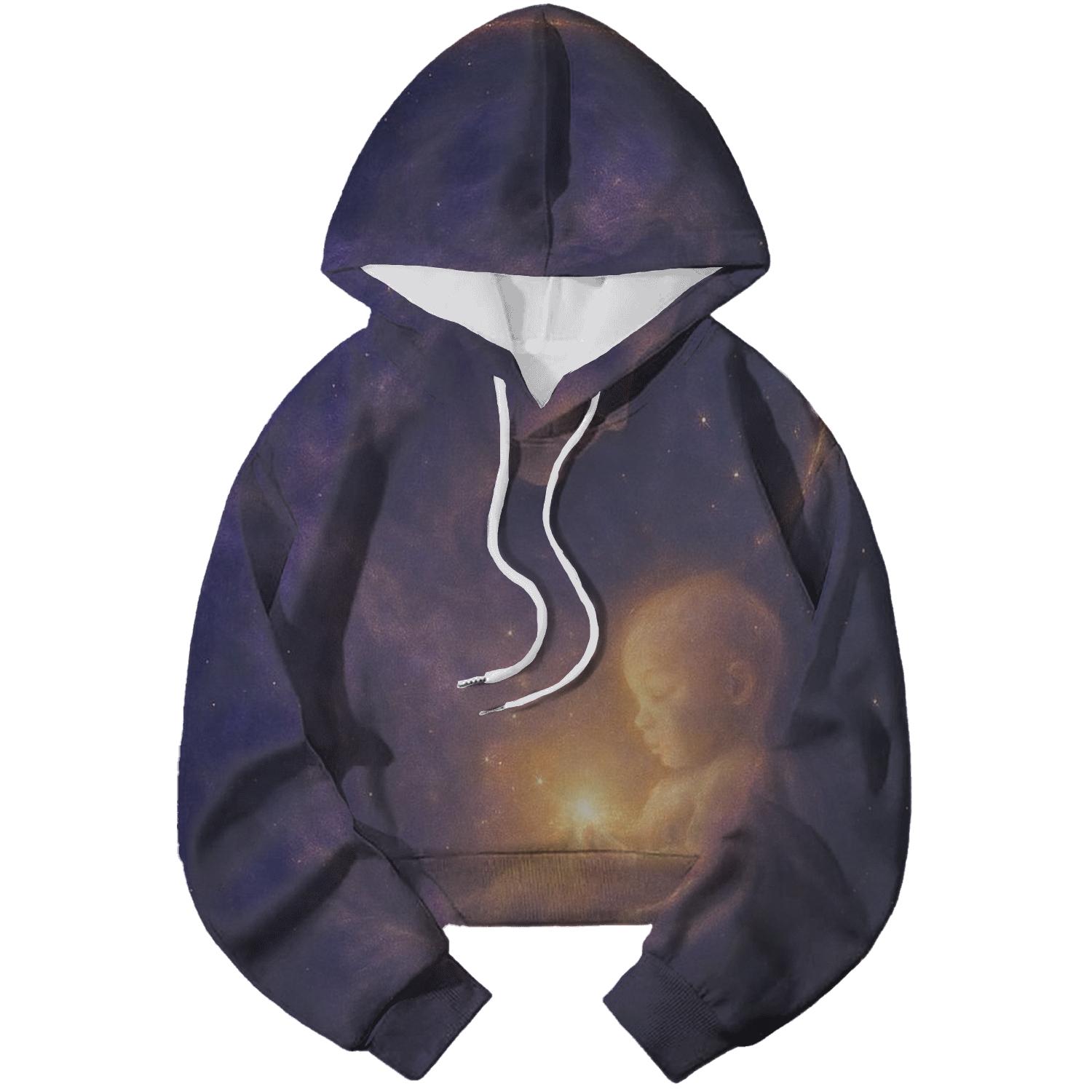 Womb Of Stars A Mothers Cosmic Embrace heavyweight hoodies