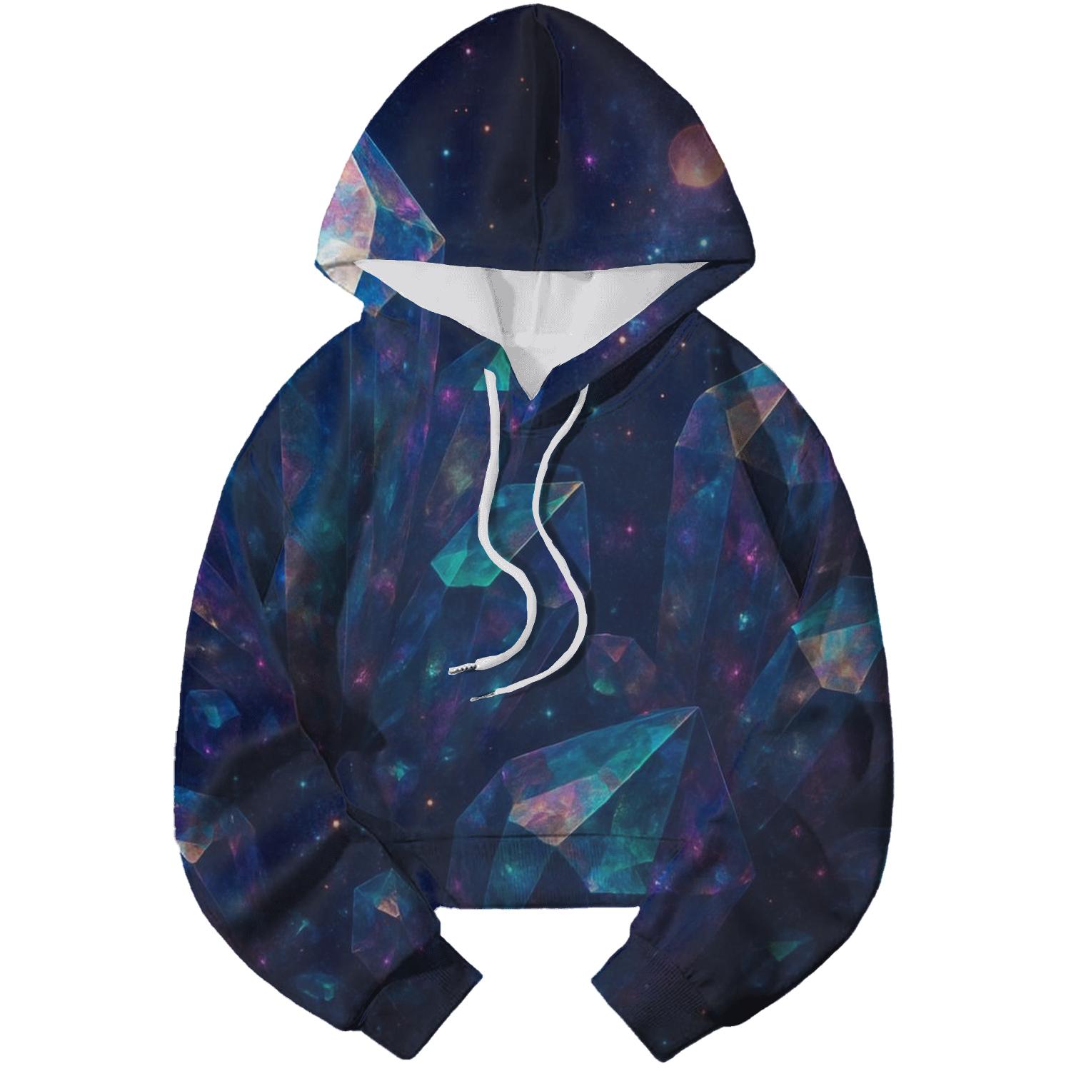Celestial Crystal Dream printed hoodies