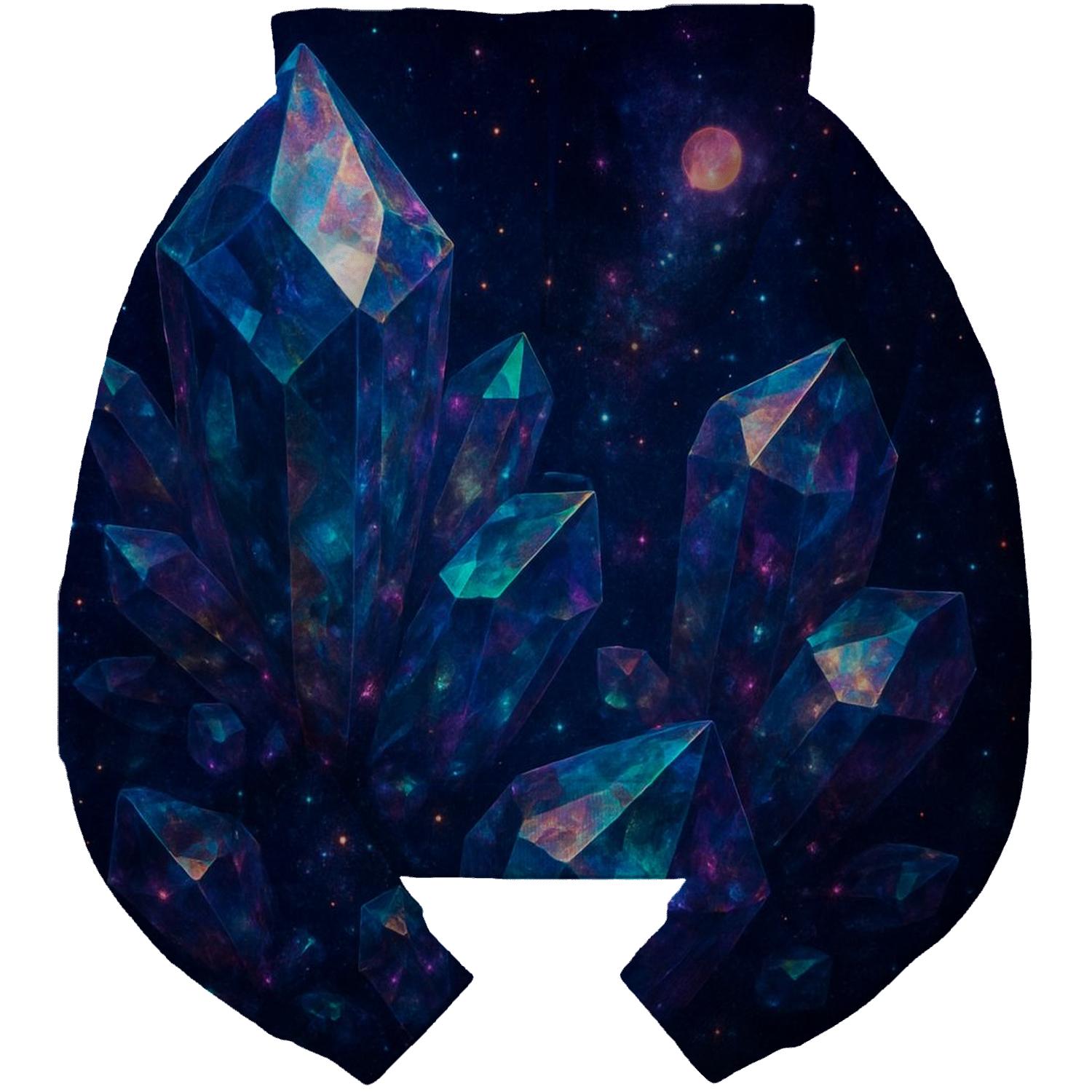 Celestial Crystal Dream printed hoodies