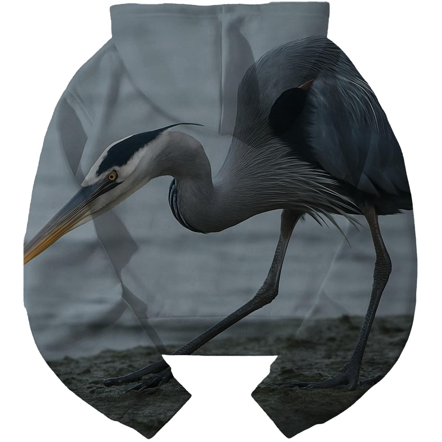 Estuary Stalk — Great Blue Heron hoodies fashion