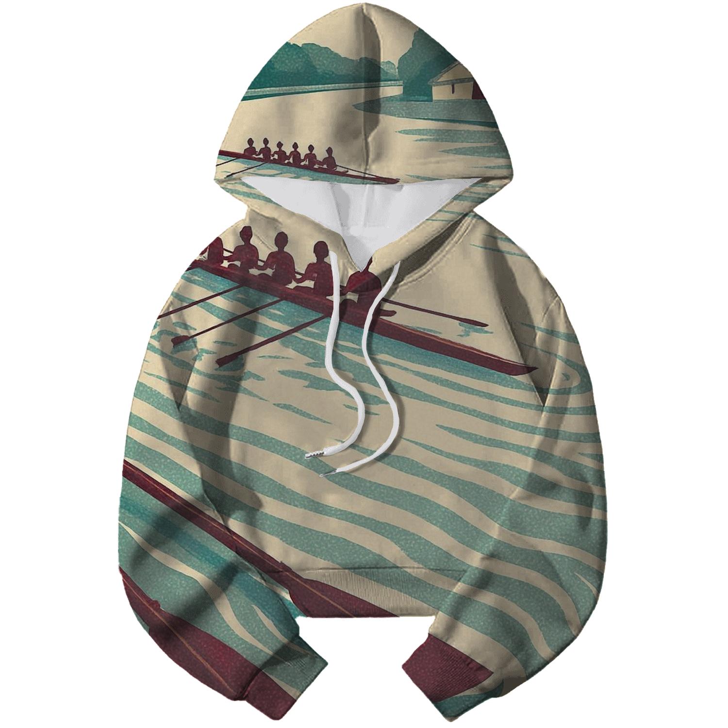 Vintage Rowing Regatta Poster hoodies fashion