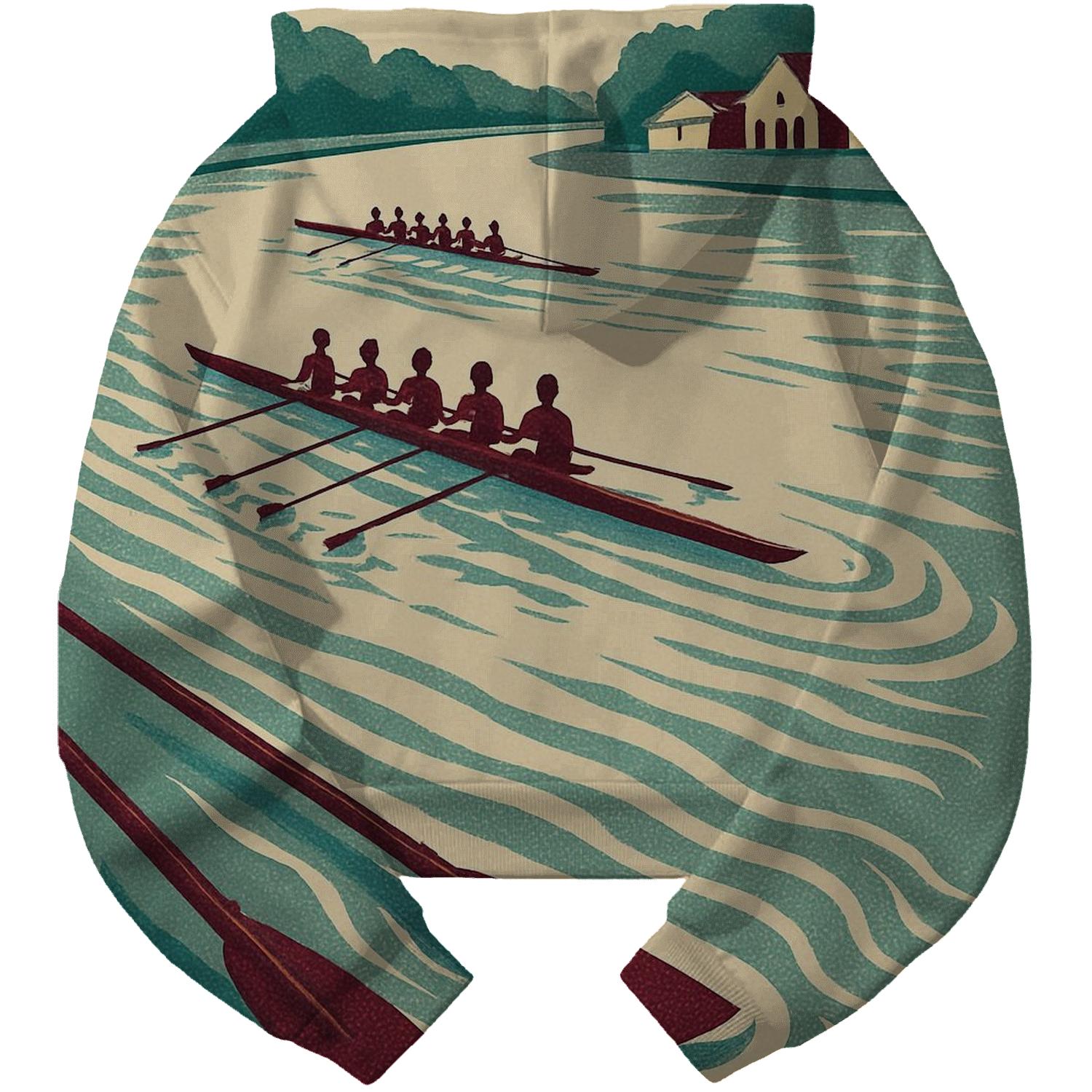 Vintage Rowing Regatta Poster hoodies fashion