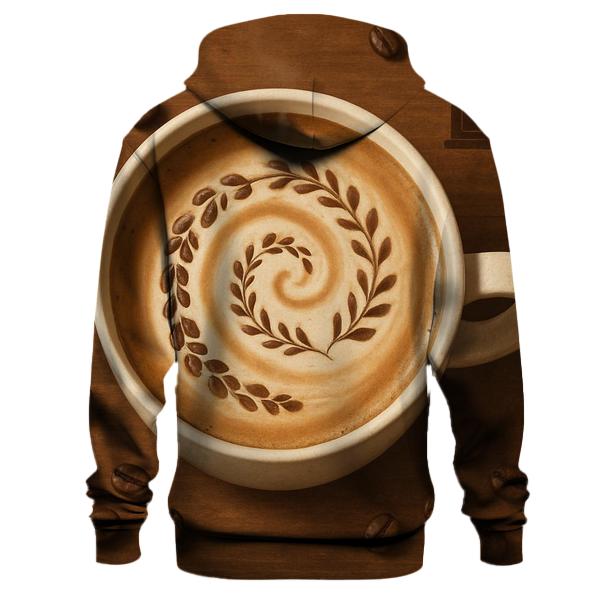 Latte Lace Spiral lightweight hoodies