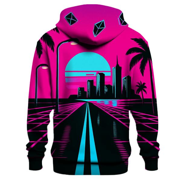 Neon Mirage Boulevard embroidered hoodies