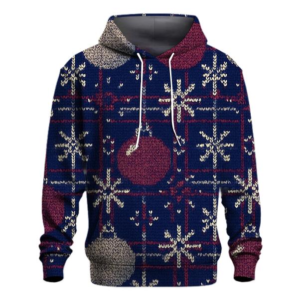 Ornament Snowflake Plaid Design lightweight hoodies