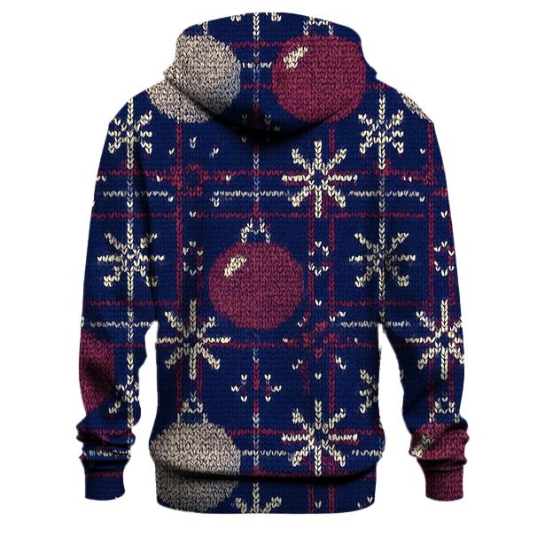 Ornament Snowflake Plaid Design lightweight hoodies