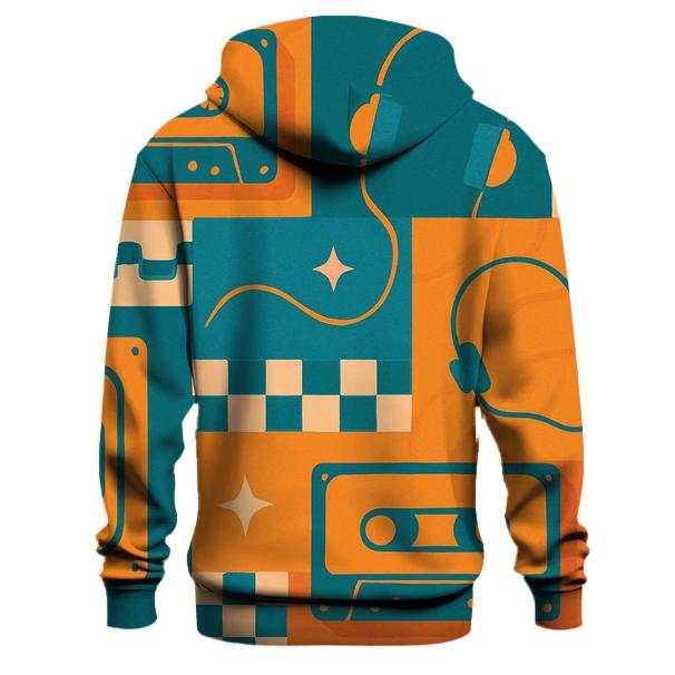 Cassette Wave Mosaic hoodies fashion