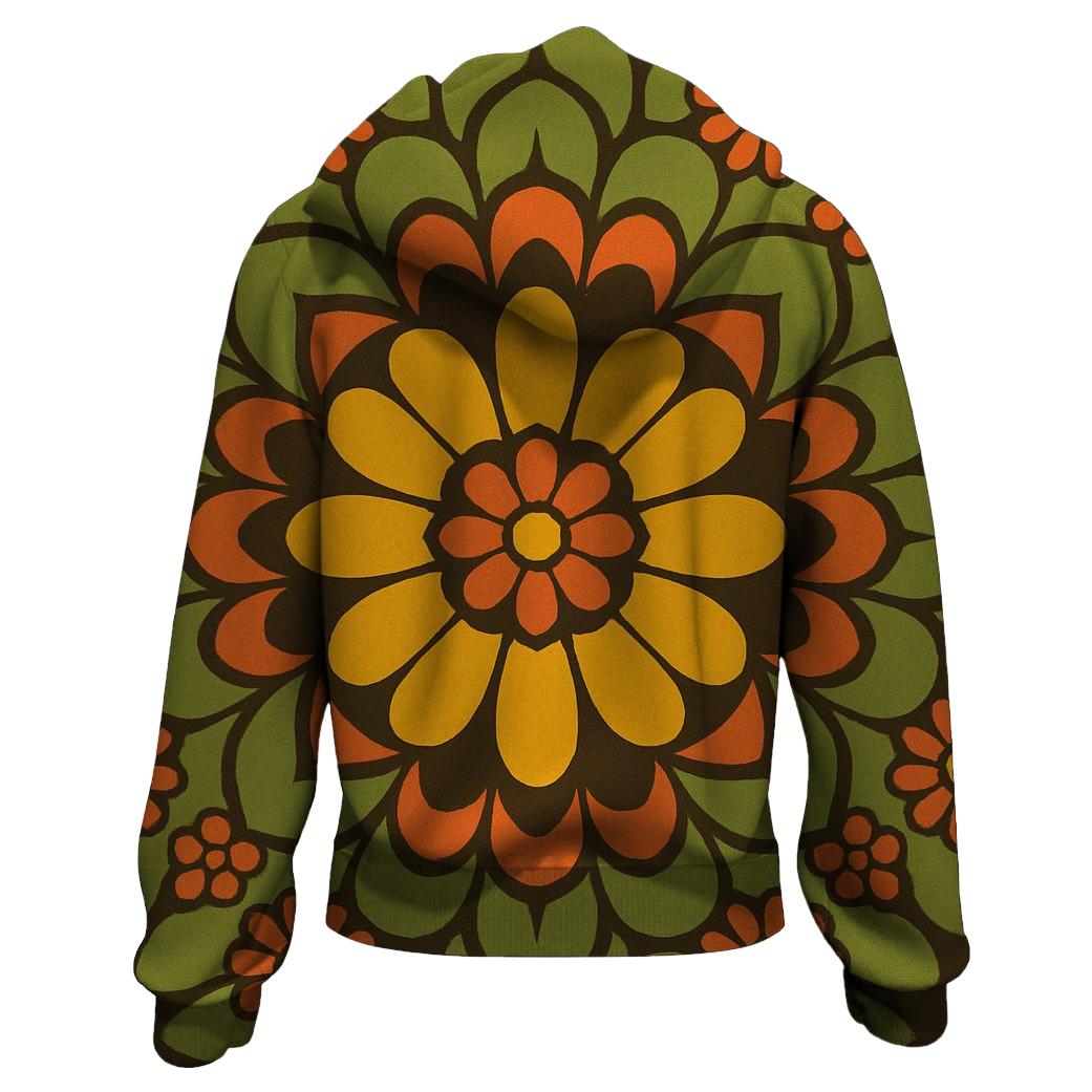 Funk Flower Mandala embroidered hoodies