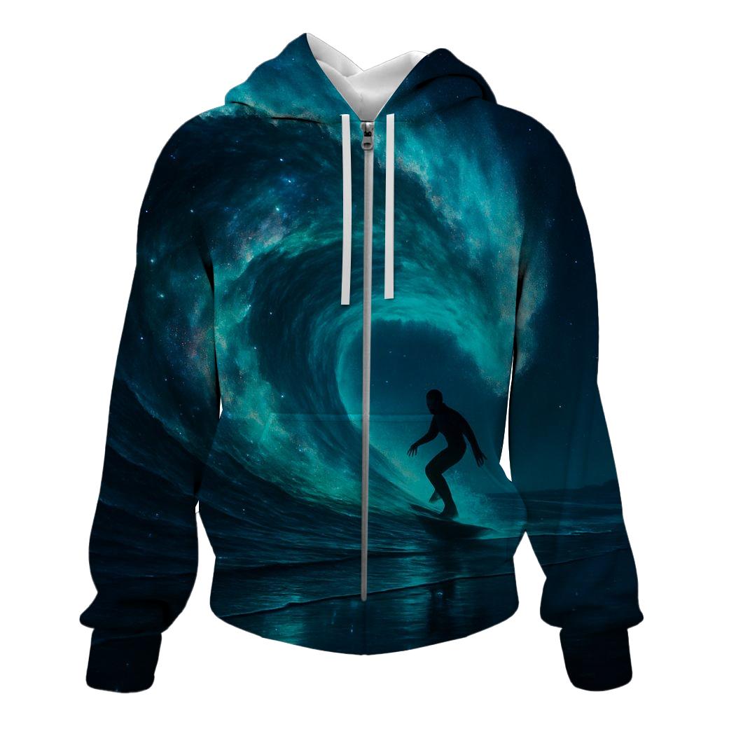 Nebula Surf Wave hoodie designs