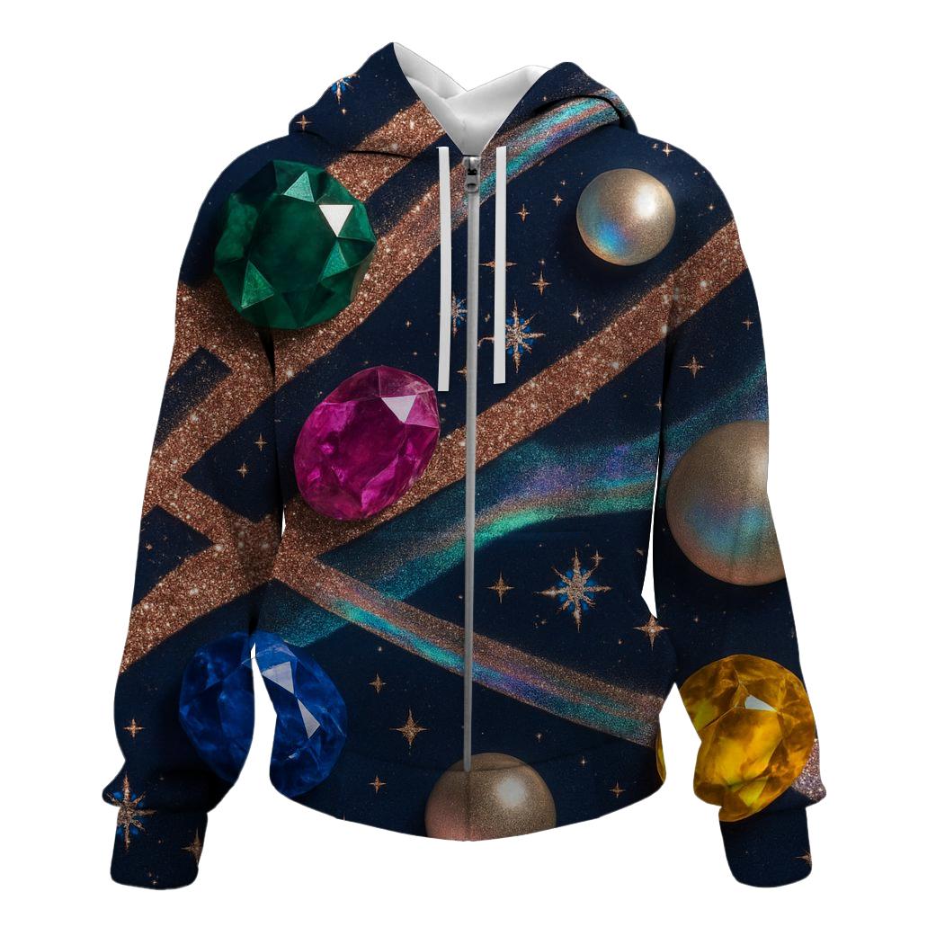Constellation Couture zip-up hoodies