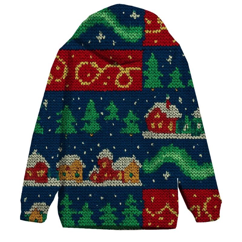 Aurora Tinsel Patchwork Design hoodie trends