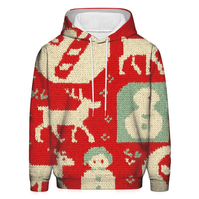 Peppermint Polar Mosaic Design custom hoodies