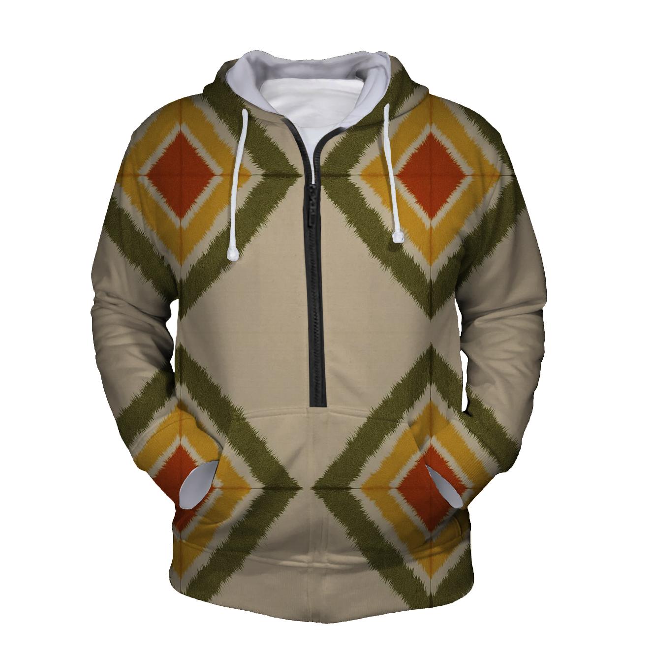 Ikat Inspired Itajime Harmony custom hoodies