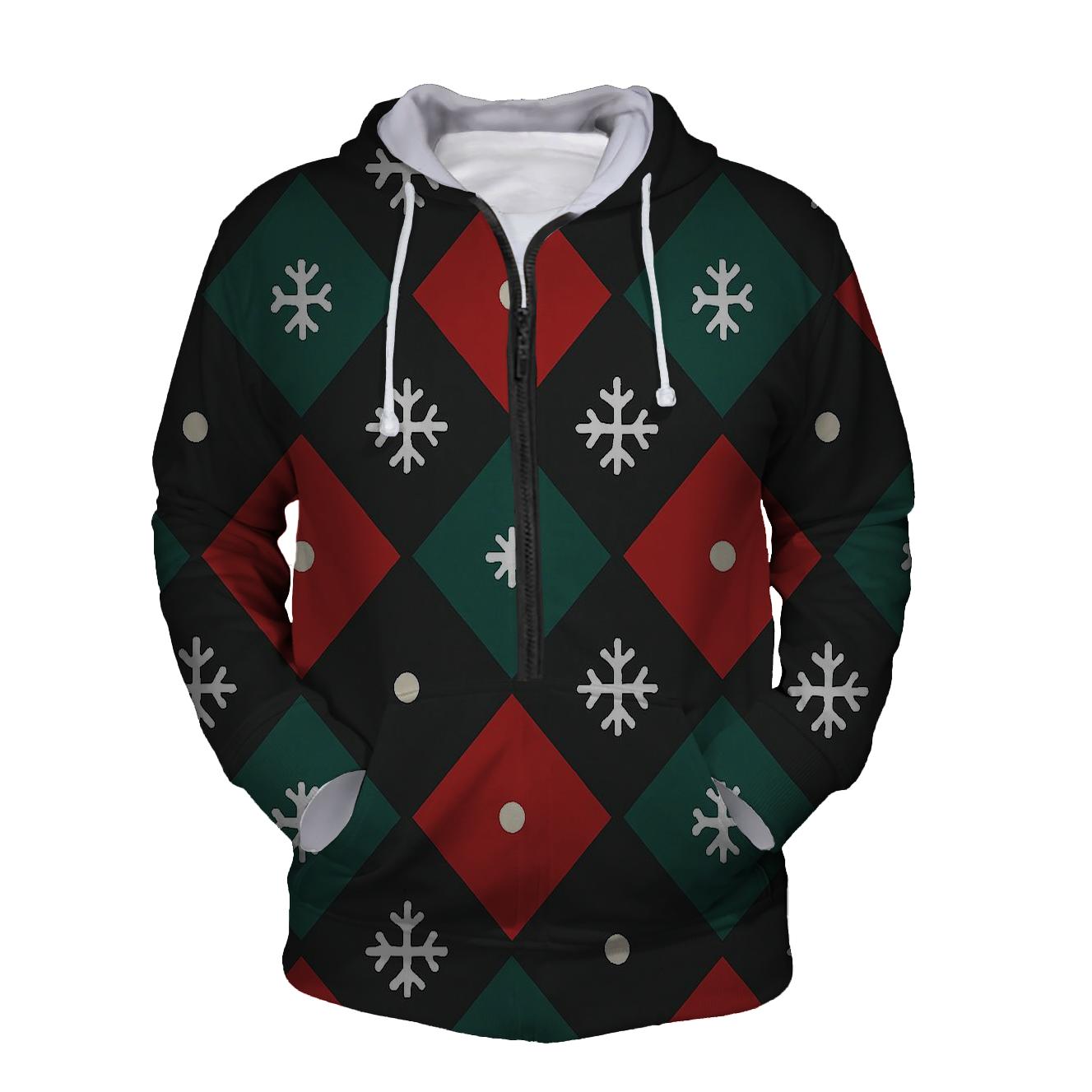 Snowflake Checker Cascade heavyweight hoodies