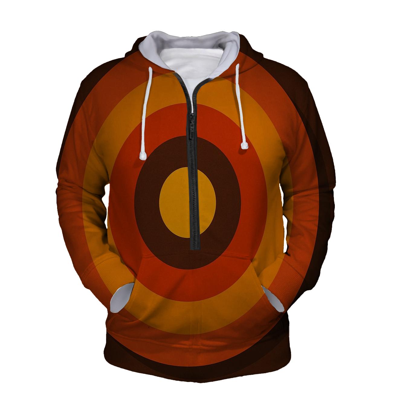 Sunset Groove Circles hoodie designs