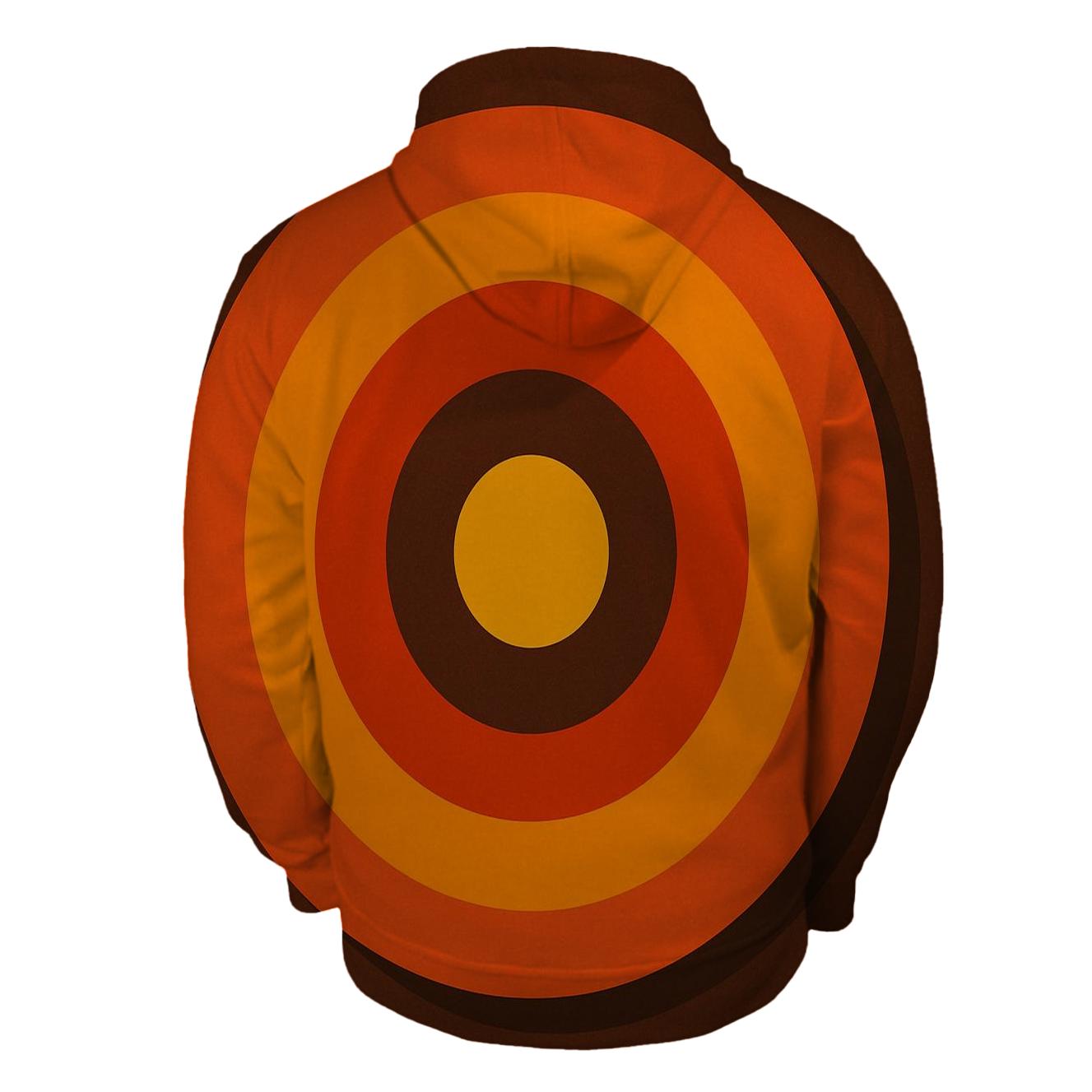 Sunset Groove Circles hoodie designs