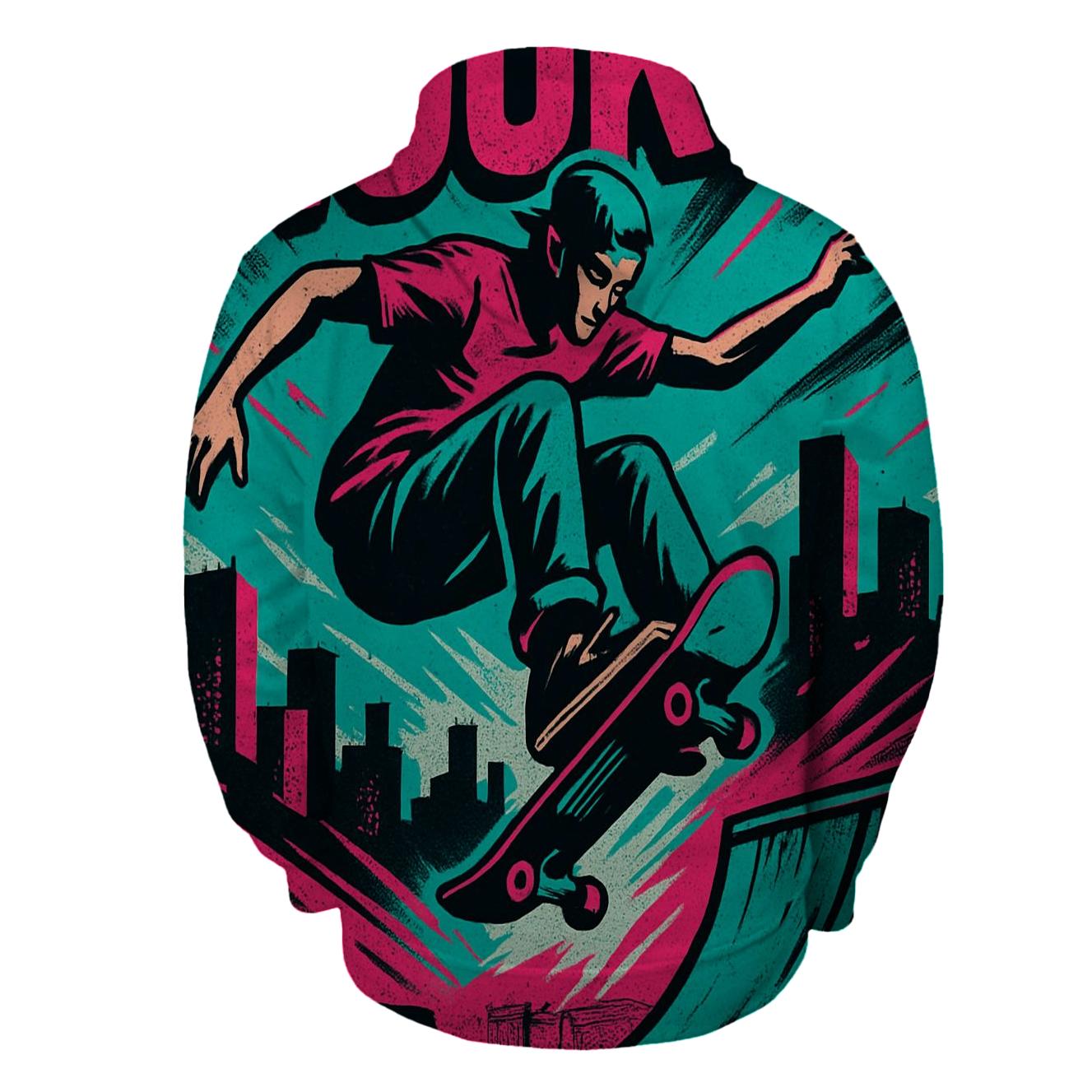 Neon Skate Park Motion designer hoodies