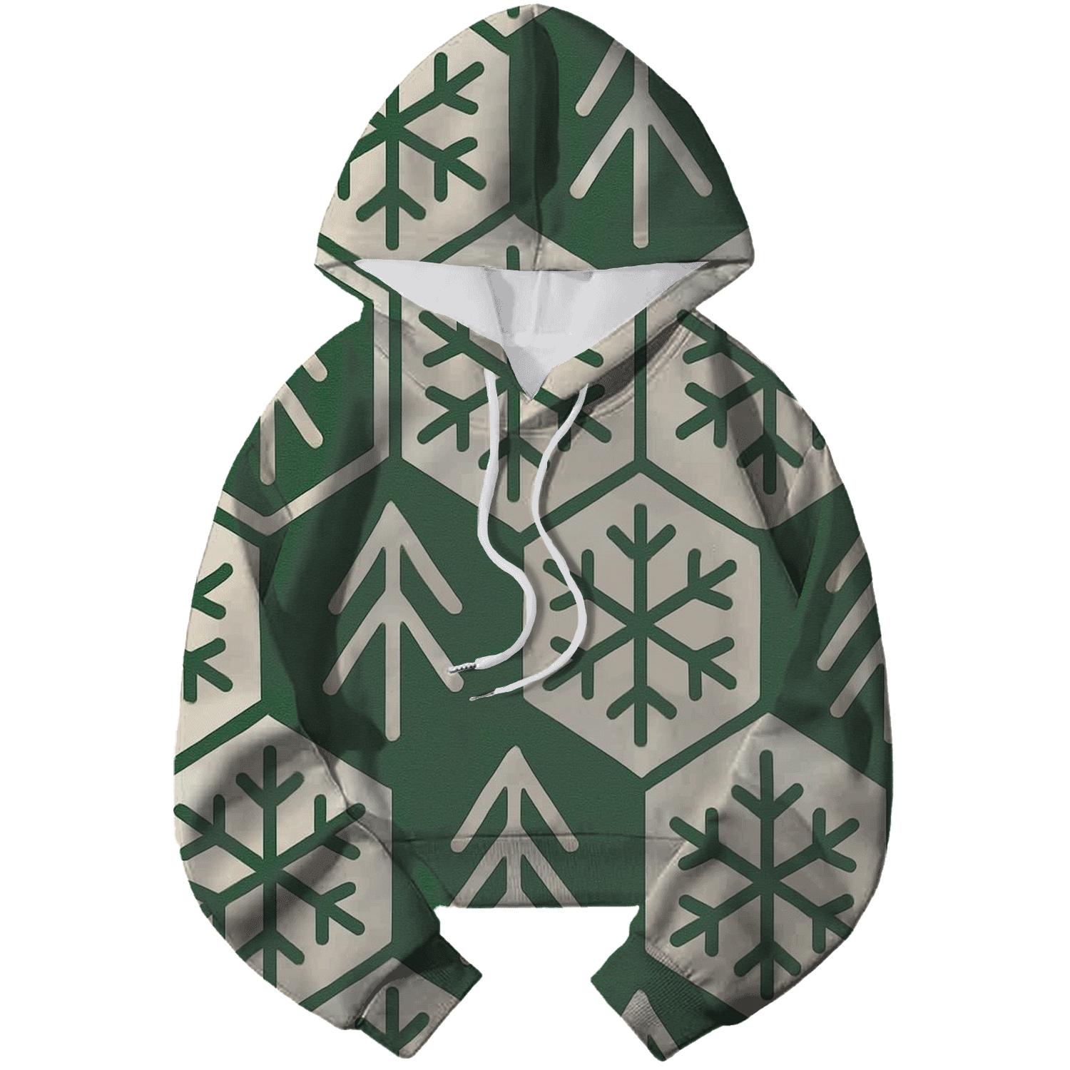 Snowflake Geometry designer hoodies