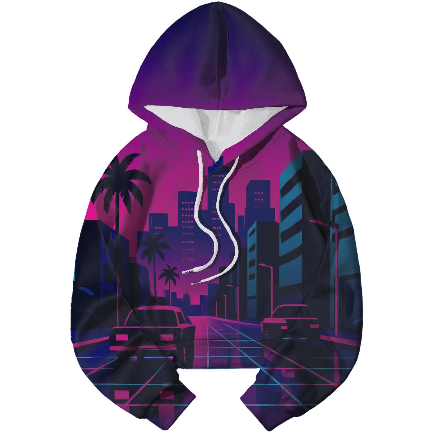 Neon Boulevard Fade custom hoodies