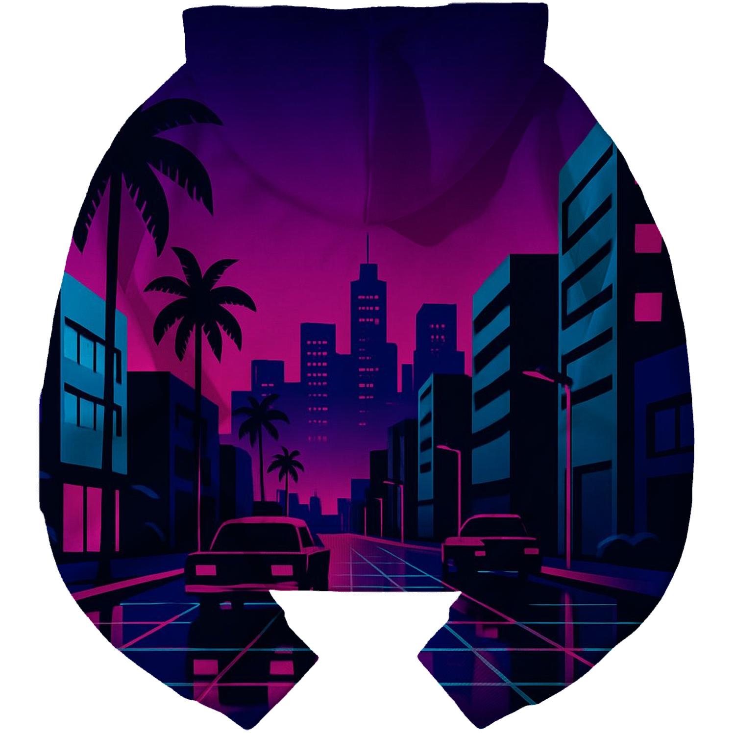 Neon Boulevard Fade custom hoodies