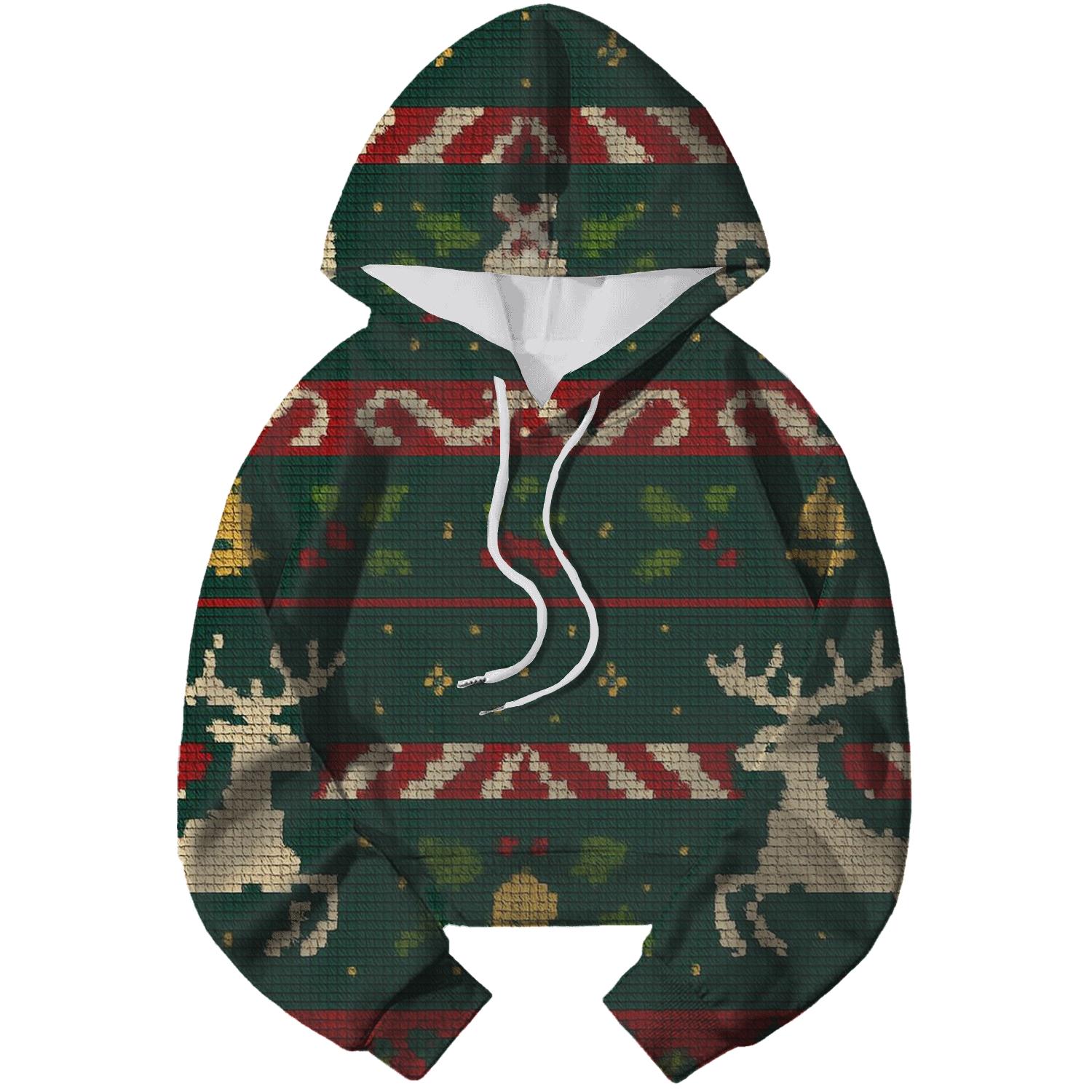Reindeer Ribbon Carousel Design hoodie styles