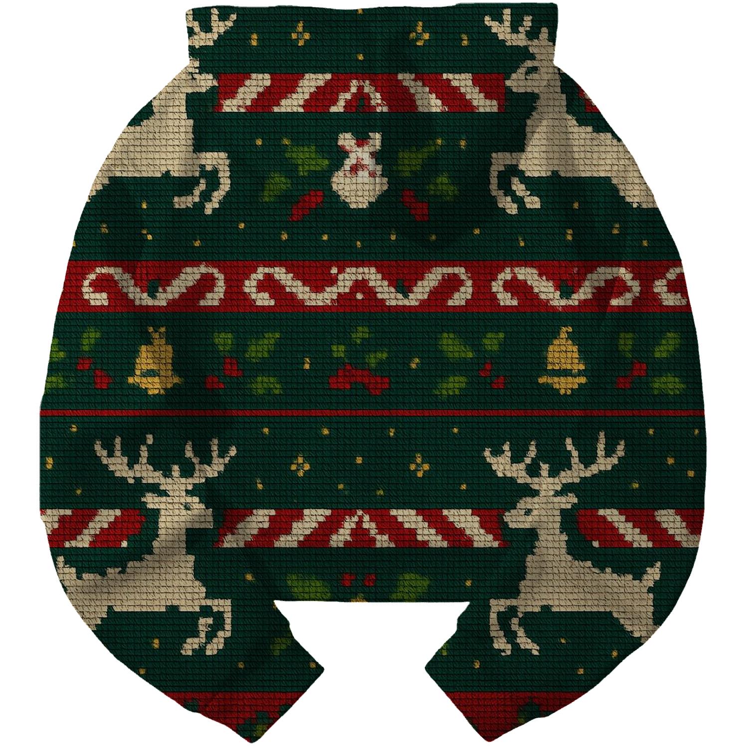 Reindeer Ribbon Carousel Design hoodie styles