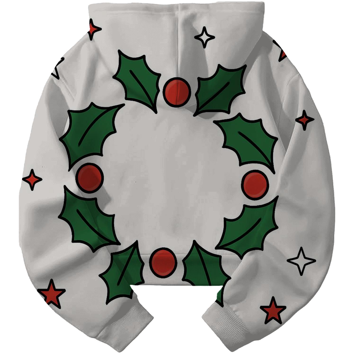 Starry Holly Wreath hoodie trends