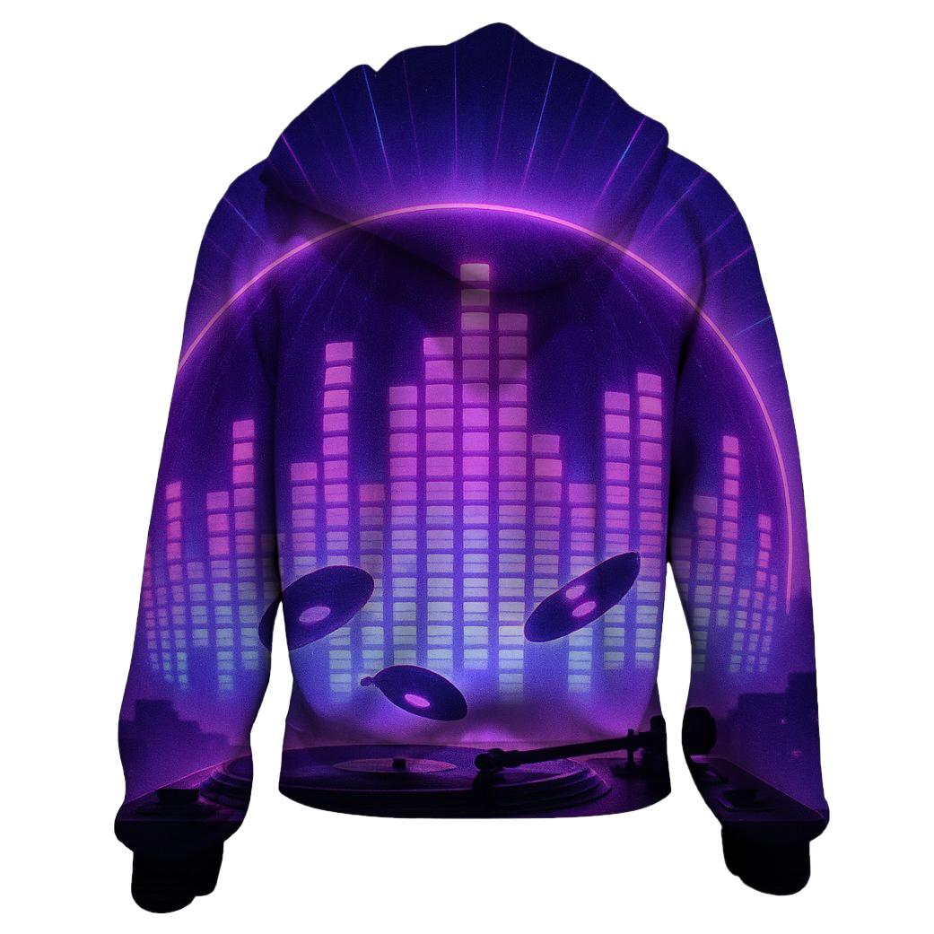 Neon Equalizer Dome premium hoodies