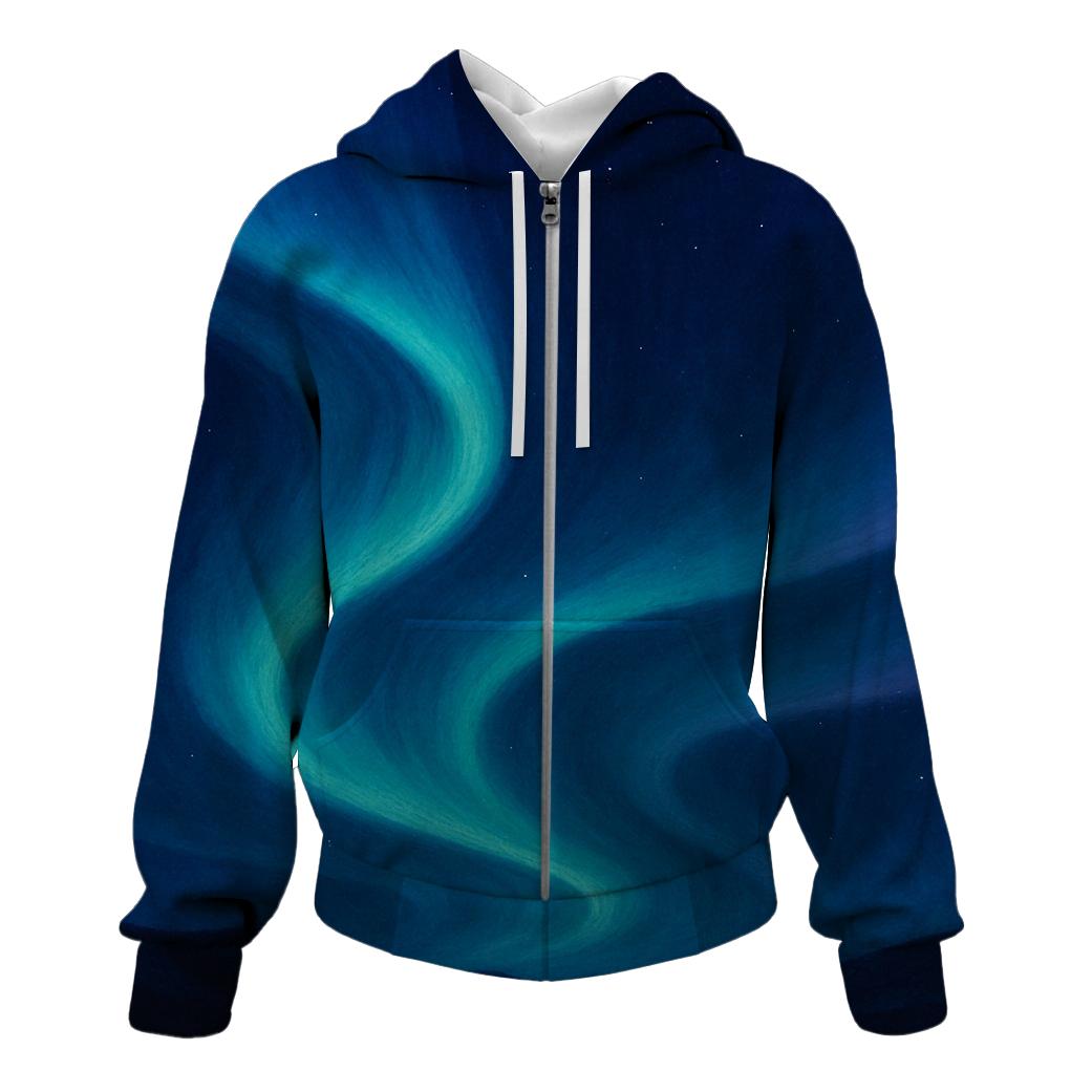 Celestial Aurora Drift designer hoodies