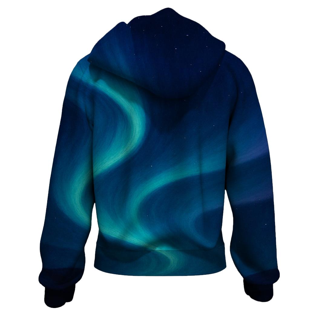 Celestial Aurora Drift designer hoodies